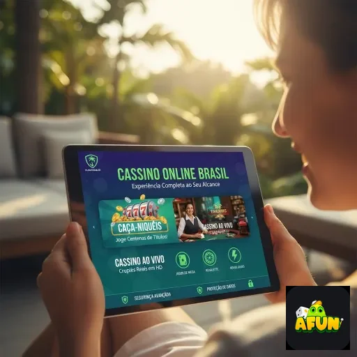 Ilustração de Acesse o aplicativo cassino da afun para jogos no celular
