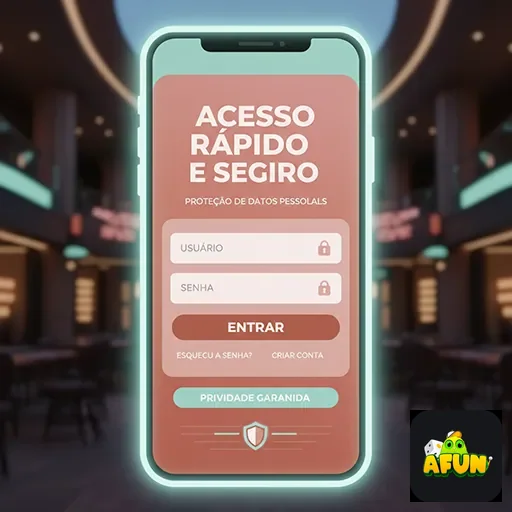 Ilustração de Acesse o aplicativo cassino da afun para jogos no celular