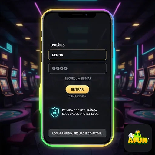 Ilustração de Acesse a plataforma afun com login eficiente e seguro