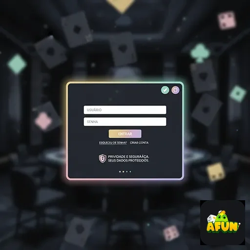 Ilustração de Acesse a plataforma de jogos da afun com segurança e tecnologia